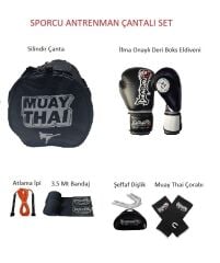 Dragon, ifma Muay Thai  Sporcu Çantalı antrenman Seti Boxing, Dragon İfma Deri Boks Eldiveni ve Ekipman