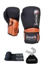 Gifttoom, Dragon Prakan Boks, Kıck Boks, Muay Thai Eldiveni, Bandaj ve Dişlik 3'lü Set, Boxing Glove