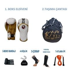 Dragon Kıck Boks Sporcu Çantalı antrenman Seti Boxing, Dragon Tepito Boks Eldiveni ve Ekipmanı