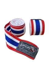 Dragon  Thailand Bayraklı 5 Metre Elastik Bandaj Boks Bandajı Muay Thai Bandajı Kick Boks Ban