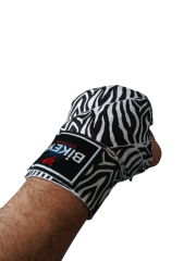 Bikeyf Zebra desen Baskılı Boks Bandajı, El Sargısı, Elastik Bandaj, Gifttoom