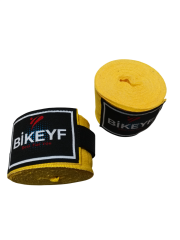 Bikeyf  Sarı Renk Boks Bandajı, El Sargısı, Elastik Bandaj, Gifttoom