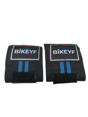 Bikeyf Fitness, Halter Ağırlık Bilek Bandajı, El Bilek Bandı, Gifttoom (mavi)