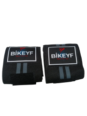 Bikeyf Fitness, Halter Ağırlık Bilek Bandajı, El Bilek Bandı, Gifttoom (Gri)