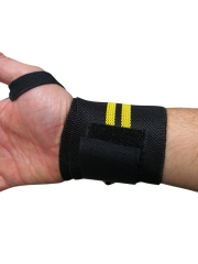 Bikeyf Fitness, Halter Ağırlık Bilek Bandajı, El Bilek Bandı, Gifttoom (Sarı)