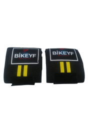 Bikeyf Fitness, Halter Ağırlık Bilek Bandajı, El Bilek Bandı, Gifttoom (Sarı)