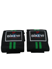Bikeyf Fitness, Halter Ağırlık Bilek Bandajı, El Bilek Bandı, Gifttoom (Yeşil)
