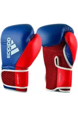 Adidas Suni Deri Hybrid150 Boks Eldiveni 10 Oz Ve 3,5 Metre Boks Bandajı Boks Seti Mavi