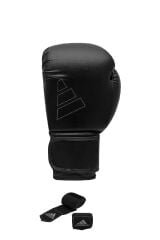 Adidas Adıh80 Hybrid80 Antrenman Boks Eldiveni Siyah Boxing Gloves Ve Bandaj Boks Bandajı 3,5