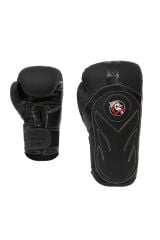 Tepito Siyah Mat Boks Eldiveni Kick Boks Muay Thai Eldiveni 3'lü Set ve Eldiven Taşıma Çantalı