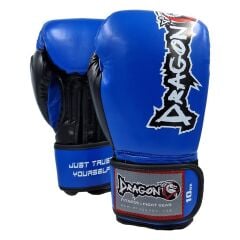 Attack 5 + Mavi Boks Eldiveni Kick Boks Muay Thai Eldiveni 3'lü Set ve Eldiven Taşıma Çantalı