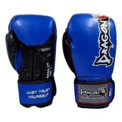 Attack 5 + Mavi Boks Eldiveni Kick Boks Muay Thai Eldiveni 3'lü Set ve Eldiven Taşıma Çantalı