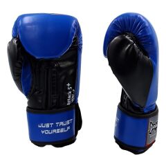 Attack 5 + Mavi Boks Eldiveni Kick Boks Muay Thai Eldiveni 3'lü Set ve Eldiven Taşıma Çantalı