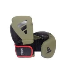 Adidas Combat 50 Haki Boks Eldiveni Kick Boks Muay Thai Eldiveni 3'lü Set ve Eldiven Taşıma Çantalı