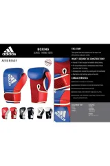 Adidas Mavi Adıh150tg Hybrid150 Boks Eldiveni Boxing Gloves Suni Deri