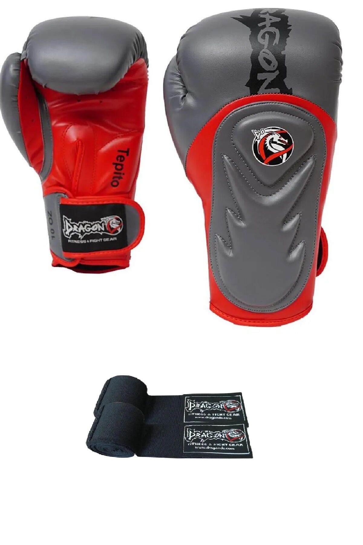 Dragon Tepito Boks Eldiveni Muay Thai Kick Boks Eldiveni Ve Bandaj 2'li Set