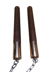 A³Store Spor Nançaku (Mınçıka) Yüksek Kaliteli Ahşap Nunçaku, Mınçıka , Eğitim, spor Dragon Nunchaku koyu ceviz
