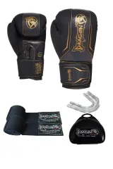 Dragondo Legacy Boks Eldiveni Kickboks MuayThai Müsabaka Antreman dragon boks eldiveni 3'li Set