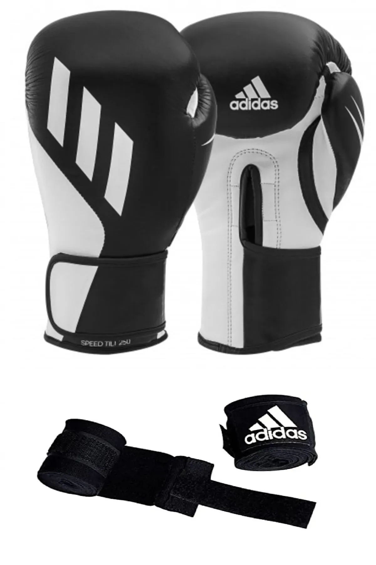 Adidas Speed Tilt250 Boks Eldiveni Spd250tg Boxing Gloves Ve Adidas Bandaj siyah