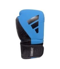 Adidas Combat 50 ADİC50TG Boks Kıck Boks Muay Thai Eldiveni Adidas Bandajlı ve Dişlikli 3'lü set Gloves mavi