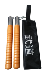 A³Store Spor Nunçhaku (Mınçıka) Yüksek Kaliteli Ahşap Nançaku, Mınçıka , Çantalı set Pino