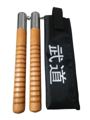 A³Store Spor Nunçhaku (Mınçıka) Yüksek Kaliteli Ahşap Nançaku, Mınçıka , Çantalı set meşe oak