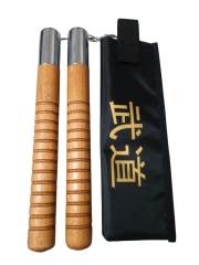 A³Store Spor Nunçhaku (Mınçıka) Yüksek Kaliteli Ahşap Nançaku, Mınçıka , Çantalı set meşe oak