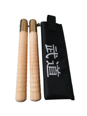 A³Store Spor Nunçhaku (Mınçıka) Yüksek Kaliteli Ahşap Nançaku, Mınçıka , Çantalı set meşe kayın