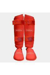 Arawaza Karate Kaval Ayak Koruyucu Set Wkf Onaylı KIRMIZI